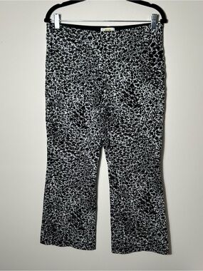 Maeve Anthropologie The Margot Pants Womens Medium Cropped Kick Flare Pull On